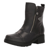 Amherst - Botas De Motocicleta Para Mujer, Negro -