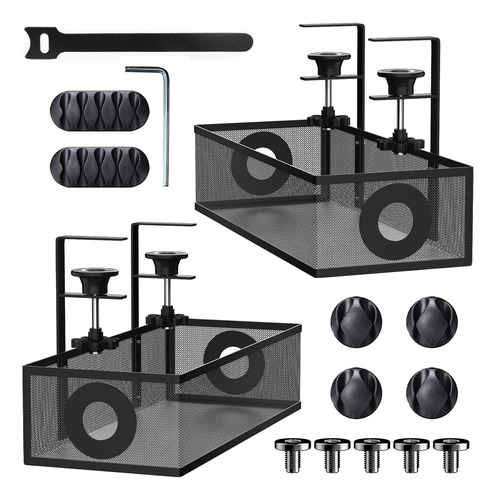Caja De Organizacion De Cables Debajo Del Escritorio, Bandej