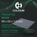 Pad Térmico Coldium Skade 95x55x1.0mm Overclock Pro 17w/m-k 