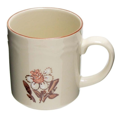 6 Tazas Tarros Para Café Té Flor De Otoño 340 Ml 12 Oz