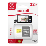 Memoria Micro Sd 32 Gb Maxell Clase 10 Tarjeta Adaptador