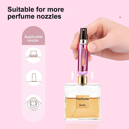 Yamadura Portable Mini Perfume Recargable Atomizador Botella
