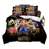 1 Conjunto De Cama Queen Size Impresso Em 3d, Anime