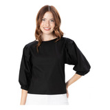 Blusa Manga Al Codo Con Volumen Chiara Mujer Asterisco