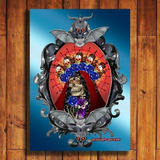 Quadro Mdf 30x40 Santa Morte  Catrina Tatuagem Caveira