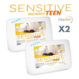 Combo 2 Almohadas Viscoelastica Sensitive Teen, Envio Gratis