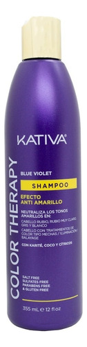 Kativa Color Therapy Blue Violet Shampoo Matizador 355ml