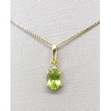 Pingente Ouro 18k 750 Peridoto