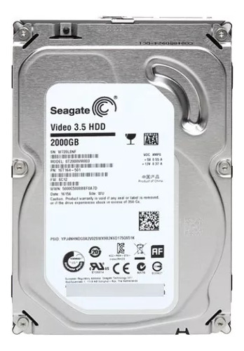 Disco Rígido Interno Prateado Seagate 2tb 