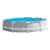 Piscina Prism Estrutural Armação 4.485 Litros Cinza Intex