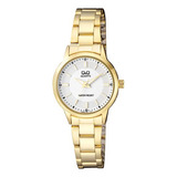 Reloj Para Mujer Q&q Q969j Q969j001y Dorado