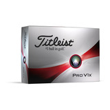 Pelota De Golf Titleist Pro V1x 2023 - Blanca / Docena Color Blanco