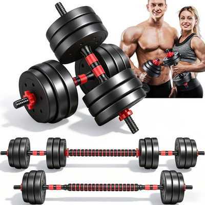Juego De Ejercicios Con Mancuernas Ajustable 20 Kg Color Negro | Envío gratis