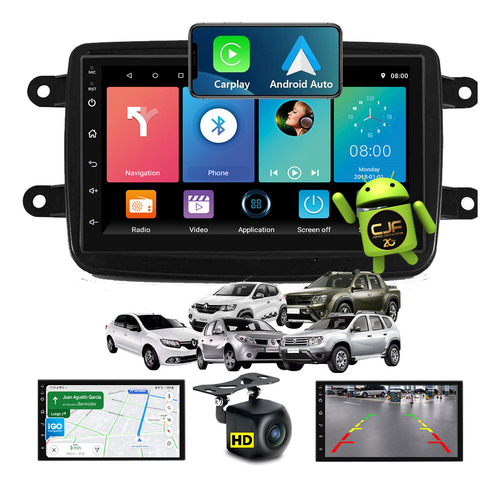 Pantalla Multimedia Android Gps Wifi Cam Sandero 12-20 A Cjf