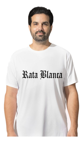 Remera Blanca - Rata Blanca - Manga Corta Unisex - Rock