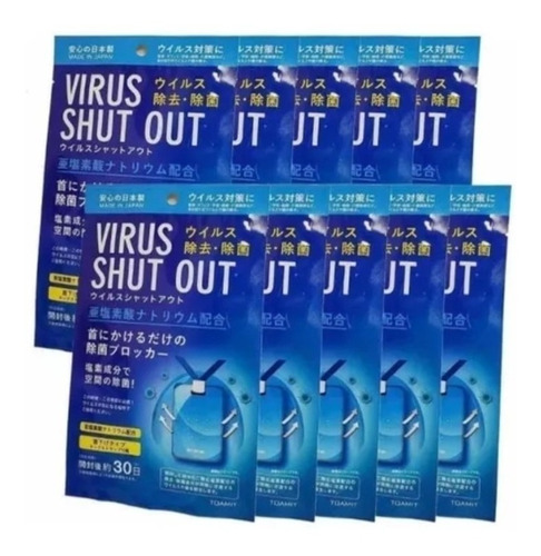 Tarjeta Sanitizante Antivirus 30 Días Japón Paq 50 Piezas