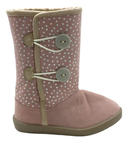 Botas Para Niñas 251-de Peluche Invierno Estrellas