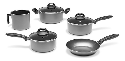 Batería De Cocina Brinox 7210/400 Maple 8 Piezas Gris