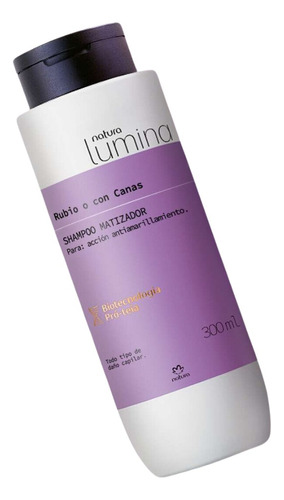 Natura Lumina Shampoo Matizador Violeta P/ Rubios Y Grises