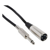 Cable De Microfono Xlr Macho 3-pin A Mono 1/4  Macho | Ne...