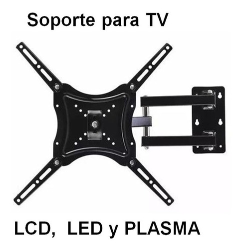 Soporte Base Pared Movil Giro Escualizable Led Smart Tv Lcd 