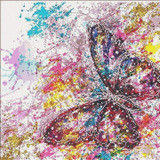 Multicolor Mariposa Bricolaje 5d Diamante Kits De Pintura