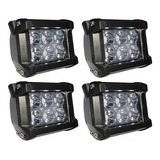 Kit X4 Faros Auxiliar De 6 Led 18w 12v-24v Moto 4x4 X2u