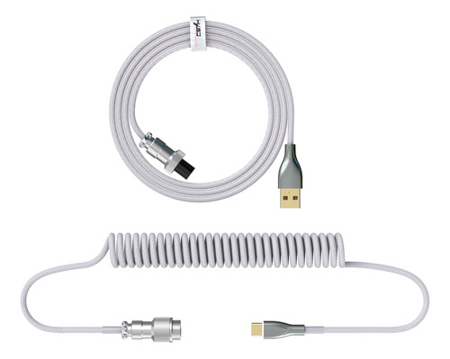 Cable De Datos Cable De Teclado Enrollado Al Conector Tipo C