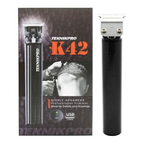 Teknikpro Trimmer Patillera K42 Inalámbrico Barberia Cabello Color Negro