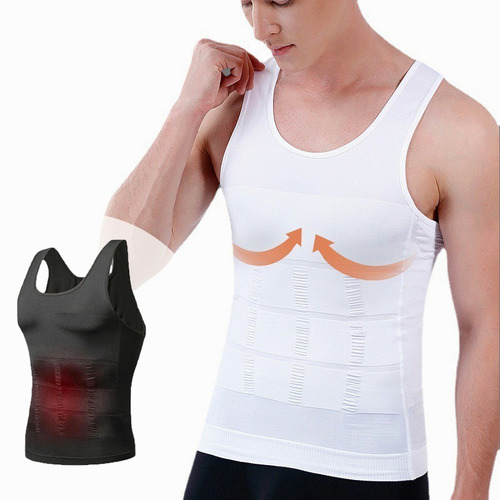 Camisas De Compresión Para Hombres Shapewear Chaleco Cuerpo