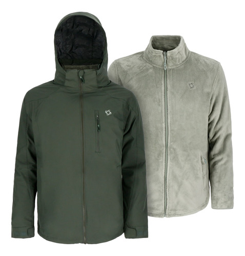 Chaqueta 3 En 1 Trevor Men Dark Green Doite