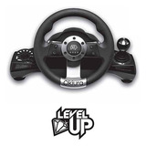 Volante Level Up Racepro+juegos-pedal Pc/ps2/3  Leer Desc.