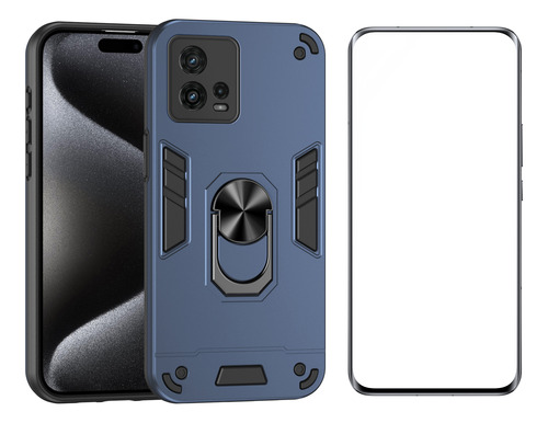 Funda Para Moto G72 Anticolisión Metal Tener Vidrio Membrana