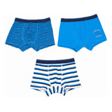 Boxer Niño Tripack Azul Fashion's Park