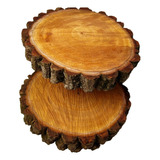 Bolacha De Tronco De Árvore De Pinus Para Decoração Suporte 