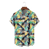 Camisa Hawaiana Unisex De Racing Cars, Camisa De Playa Para