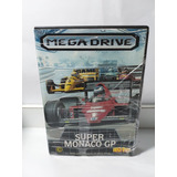 Fita Mega Drive Super Mônaco Gp Original Caixa Replica