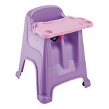 Silla Comedor Para Bebe Morado 60x59x77 Cms Rimax