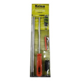 Kit Limpieza Krico Escopeta Calibre 12 Baqueta Inox Cepillos