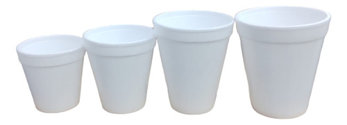 Vaso Térmico Blanco Telgopor 240cc Caja X 1000 Unidades