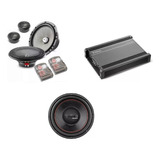 Paquete4 Bocinas Access165as+amplificador Focal+subwoofers