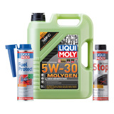 Kit 5w30 Molygen Fuel Protect Oil Smoke Stop Liqui Moly