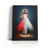 Cuadro Jesús De La Divina Misericordia 50x70cm Lienzo Canvas