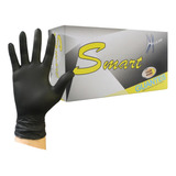 Guantes De Nitrilo Negros Dedos Texturizados (caja 100 Uds)