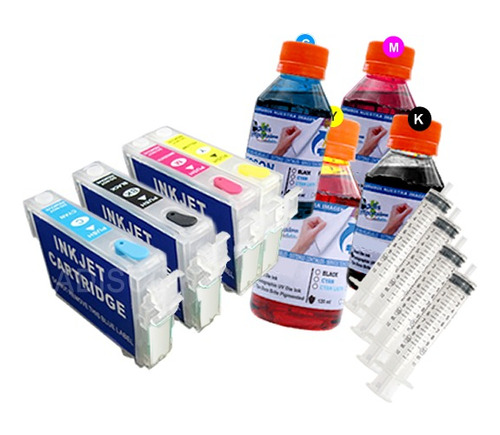 Cartuchos Recargables Xp231 Xp431 + Conversión + 480ml Tinta