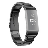 Correa De Reloj De Acero Inoxidable Para Fitbit Charge 4