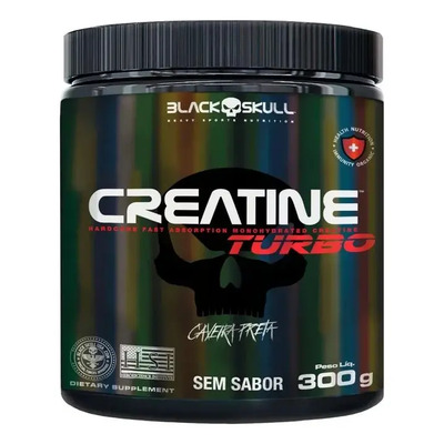 Suplemento em Pó Black Skull Creatine Turbo sem sabor 300g | MercadoLivre