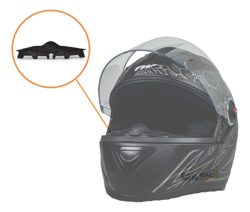 Narigueira Capacete Ls2 Axxis Pro Tork Mixs Modelo Universal