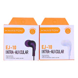 Kit 10 Fones De Ouvido Com Microfone Intra Auricular Atacado