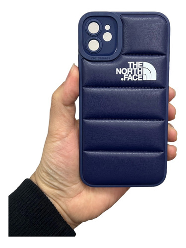 Funda Puffer The North Face Cuerina Para iPhone 11 12 13 14 